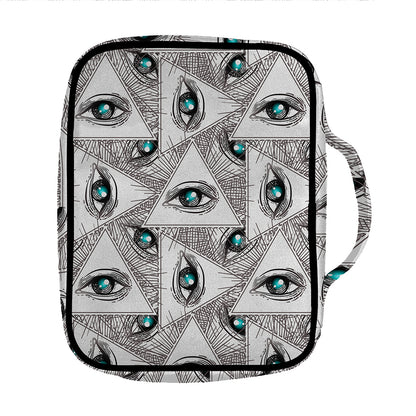 Illuminati Pattern Print Front Pocket Bible Bag