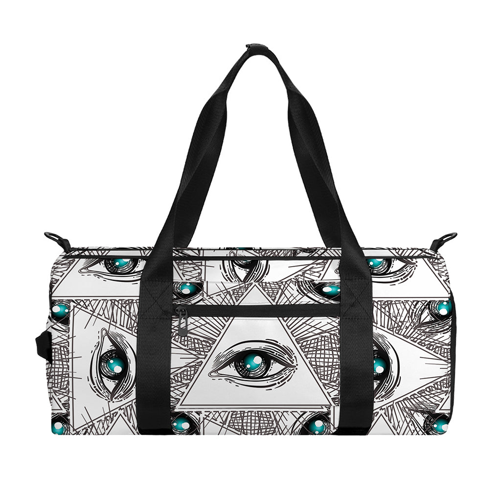 Illuminati Pattern Print Gym Bag