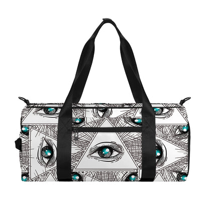 Illuminati Pattern Print Gym Bag