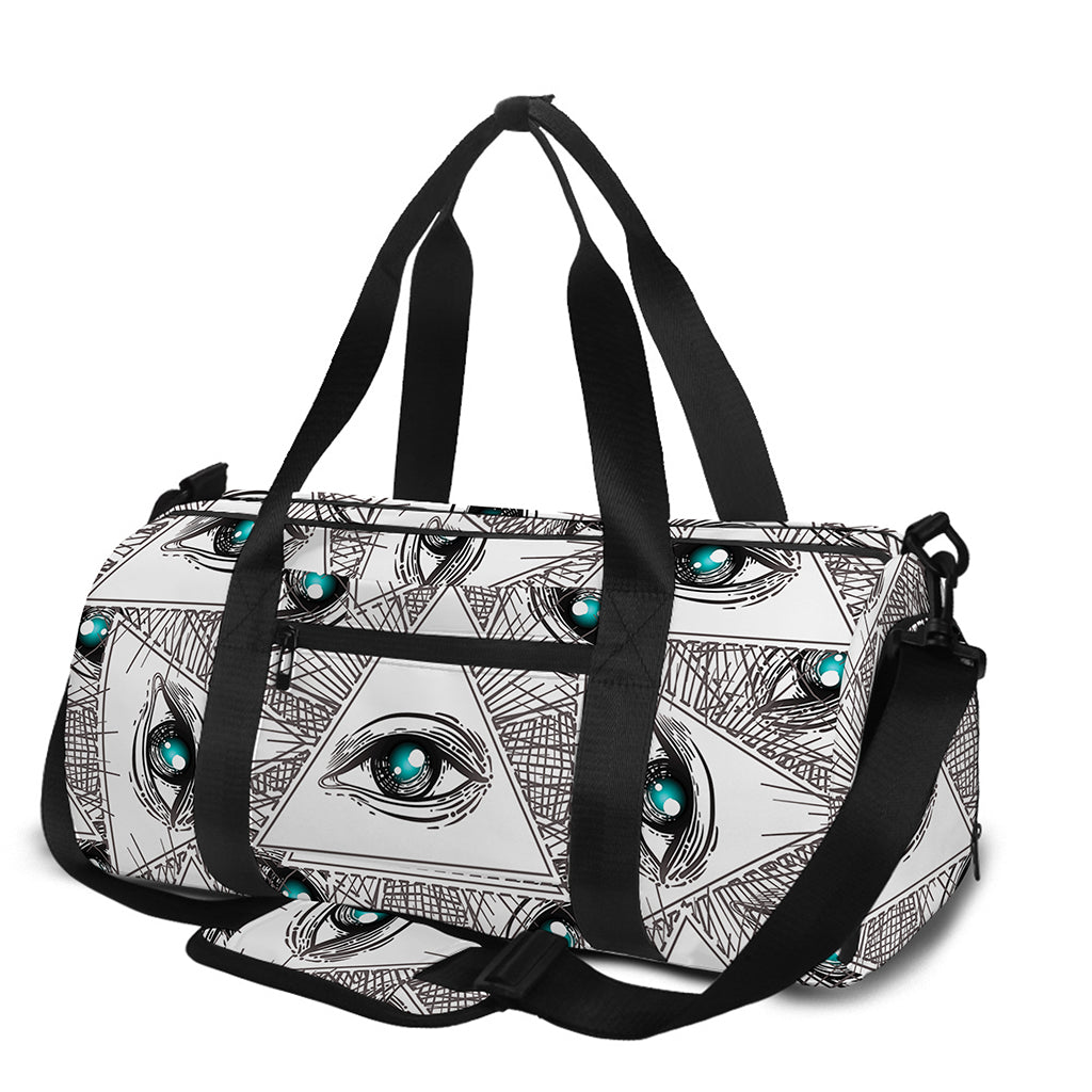 Illuminati Pattern Print Gym Bag