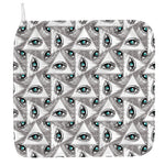 Illuminati Pattern Print Hand Towel