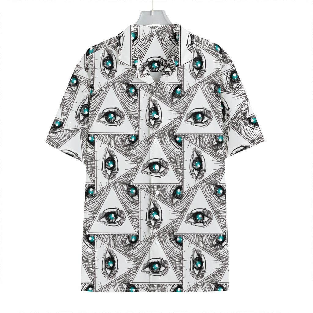 Illuminati Pattern Print Hawaiian Shirt