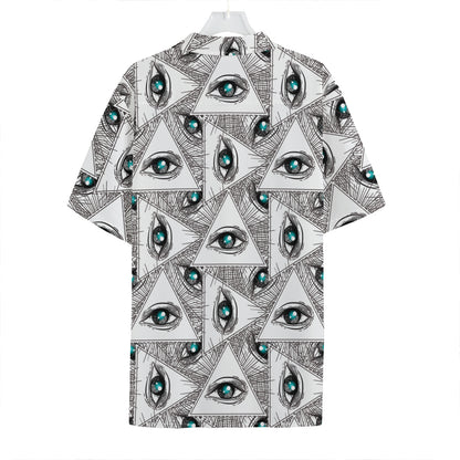 Illuminati Pattern Print Hawaiian Shirt
