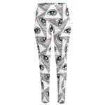 Illuminati Pattern Print High-Waisted Pocket Leggings