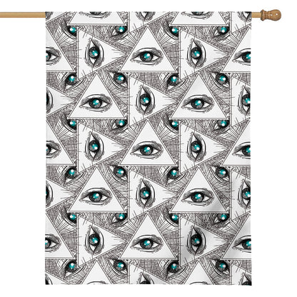 Illuminati Pattern Print House Flag