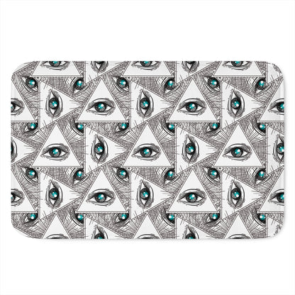 Illuminati Pattern Print Indoor Door Mat