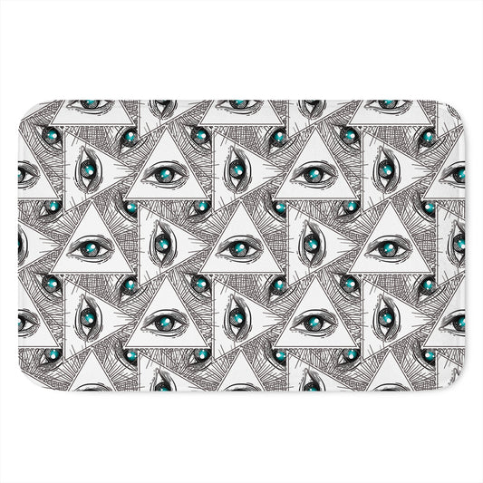 Illuminati Pattern Print Indoor Door Mat
