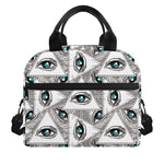 Illuminati Pattern Print Insulated Lunch Bag