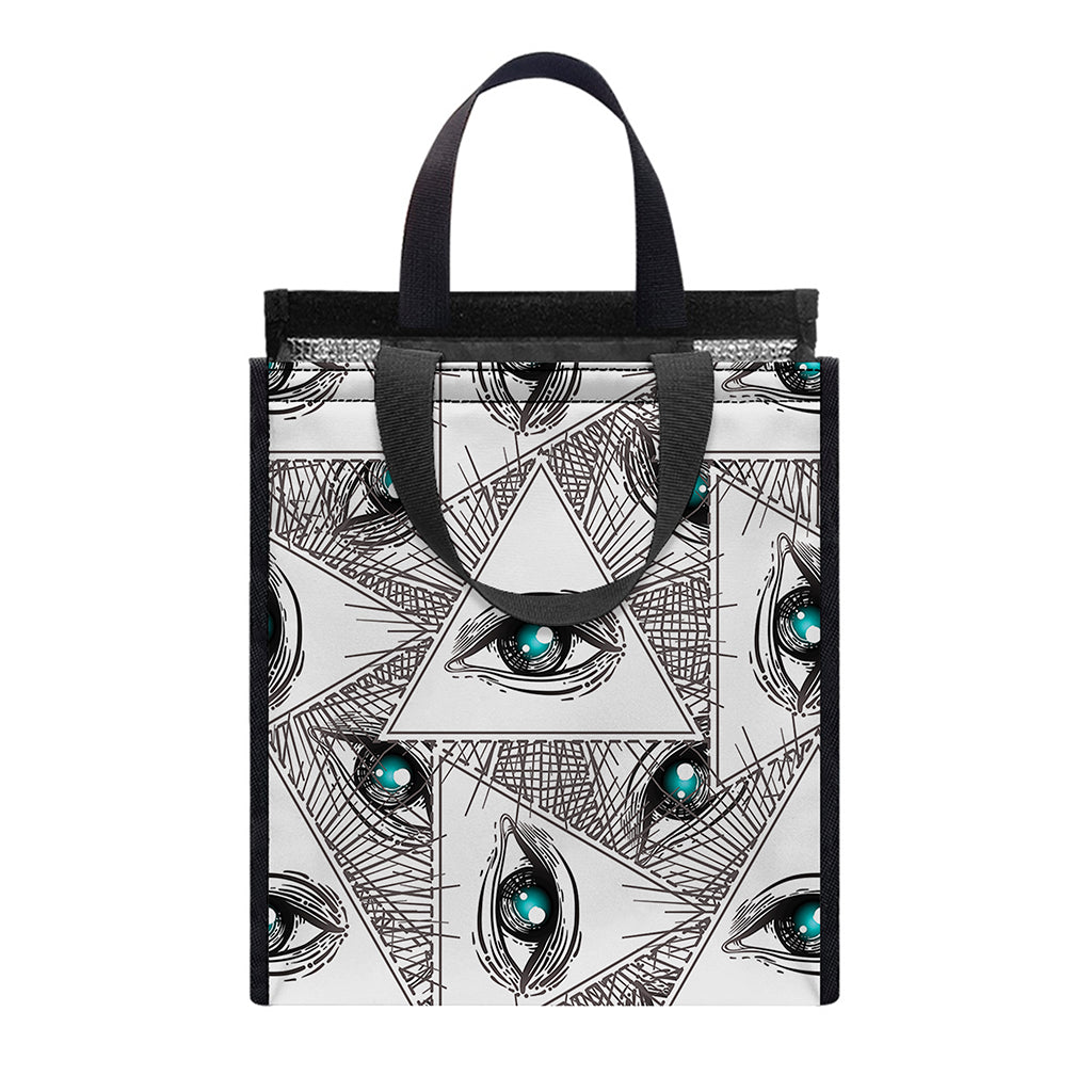 Illuminati Pattern Print Insulated Lunch Tote