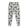Illuminati Pattern Print Jogger Pants