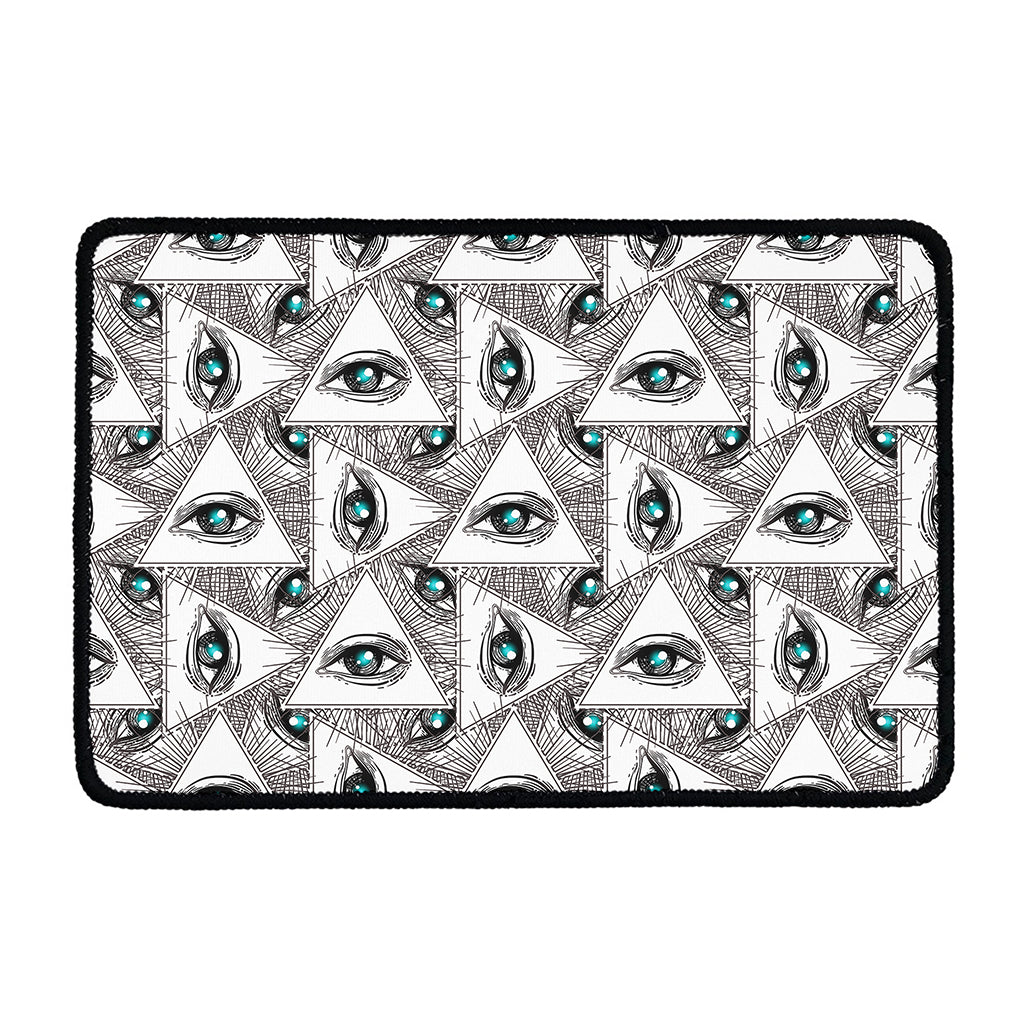 Illuminati Pattern Print Kitchen Mat