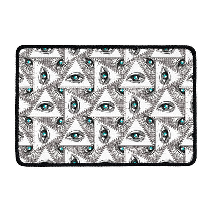 Illuminati Pattern Print Kitchen Mat