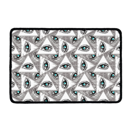 Illuminati Pattern Print Kitchen Mat