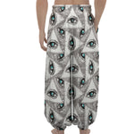Illuminati Pattern Print Lantern Pants