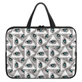 Illuminati Pattern Print Laptop Sleeve With Handle