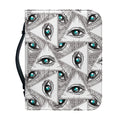 Illuminati Pattern Print Leather Bible Cover
