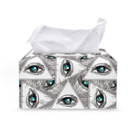 Illuminati Pattern Print Leather Tissue Box Cover