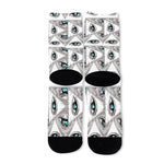Illuminati Pattern Print Long Socks