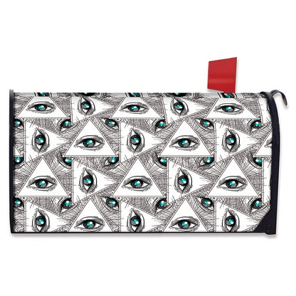 Illuminati Pattern Print Mailbox Cover