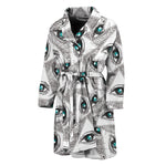 Illuminati Pattern Print Men's Bathrobe