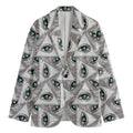 Illuminati Pattern Print Men's Blazer