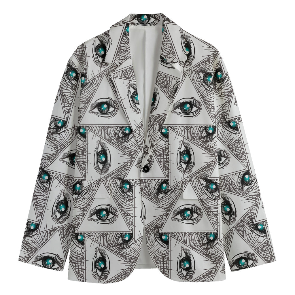 Illuminati Pattern Print Men's Blazer