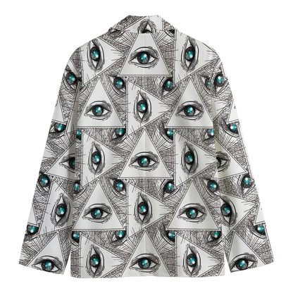 Illuminati Pattern Print Men's Blazer