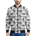 Illuminati Pattern Print Men's Bomber Jacket