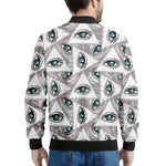 Illuminati Pattern Print Men's Bomber Jacket