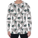 Illuminati Pattern Print Men's Long Sleeve T-Shirt