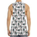 Illuminati Pattern Print Men's Muscle Tank Top