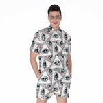 Illuminati Pattern Print Men's Rompers