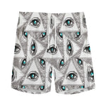 Illuminati Pattern Print Men's Sports Shorts