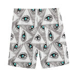 Illuminati Pattern Print Men's Sports Shorts