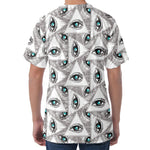 Illuminati Pattern Print Men's Velvet T-Shirt