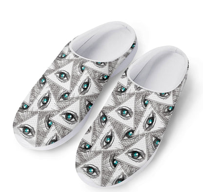 Illuminati Pattern Print Mesh Casual Shoes