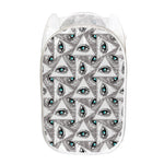 Illuminati Pattern Print Mesh Laundry Hamper