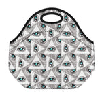 Illuminati Pattern Print Neoprene Lunch Bag