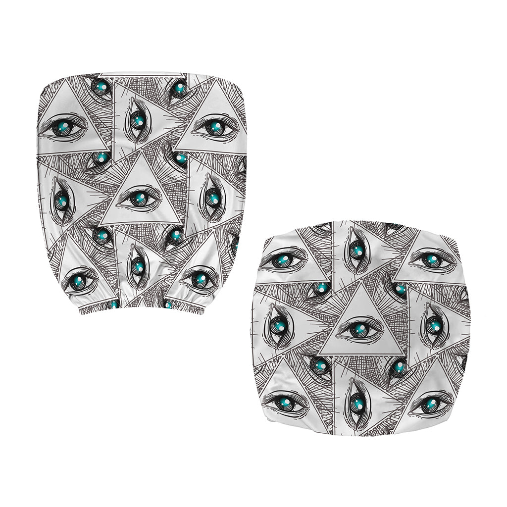 Illuminati Pattern Print Office Chair Cover