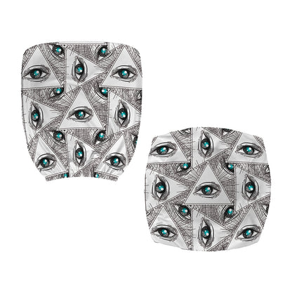 Illuminati Pattern Print Office Chair Cover