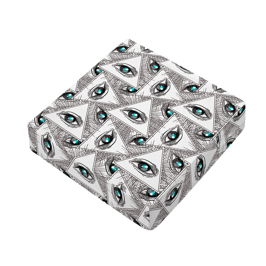 Illuminati Pattern Print Outdoor Seat Cushion Cover