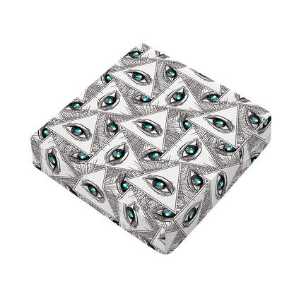 Illuminati Pattern Print Outdoor Seat Cushion Cover