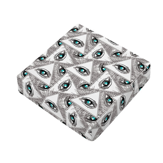 Illuminati Pattern Print Outdoor Seat Cushion Cover