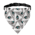 Illuminati Pattern Print Over The Collar Dog Bandana