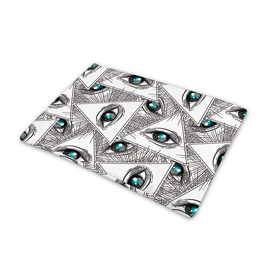 Illuminati Pattern Print Pet Cooling Mat Cover