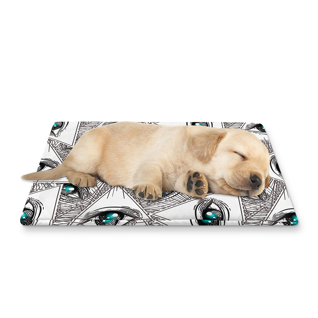 Illuminati Pattern Print Pet Cooling Mat Cover