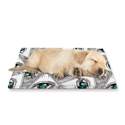 Illuminati Pattern Print Pet Cooling Mat Cover