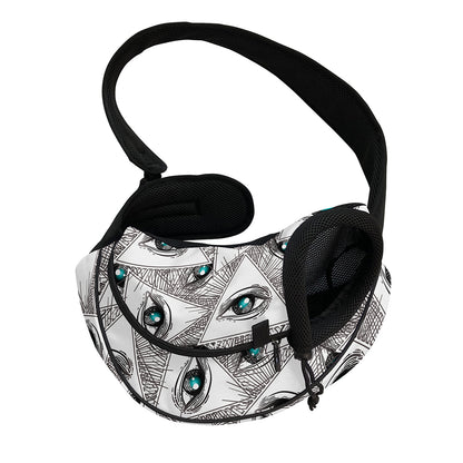 Illuminati Pattern Print Pet Sling Carrier