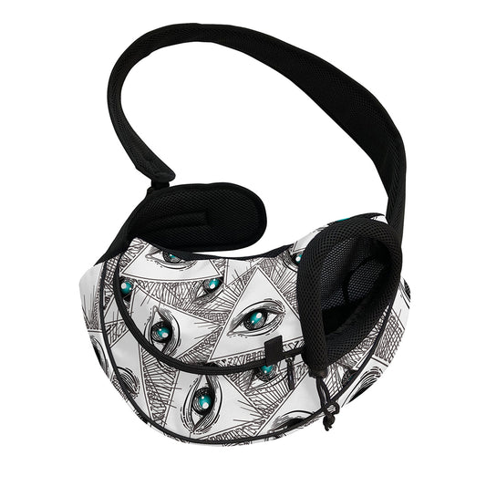 Illuminati Pattern Print Pet Sling Carrier