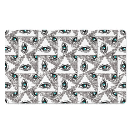 Illuminati Pattern Print Polyester Doormat